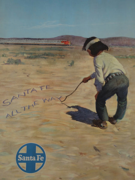 Santa Fe Railroad SANTA FE ALL THE WAY Original Poster