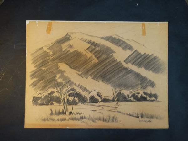 Sam Hyde Harris: Mountain Landscape Sketch #9