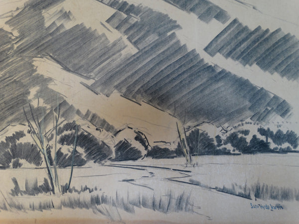 Sam Hyde Harris: Mountain Landscape Sketch #9
