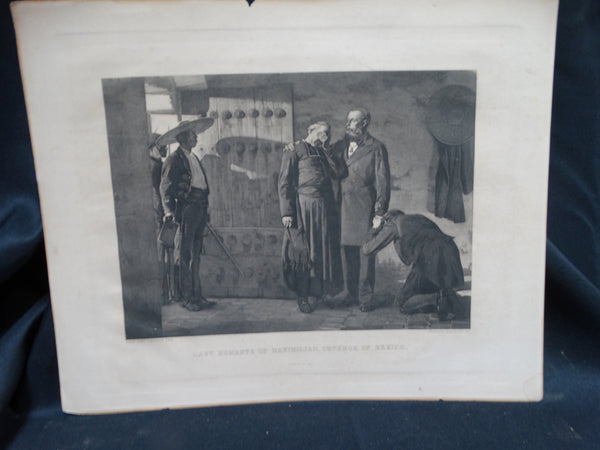 Jean Paul Laurens: Last Moments of Maximilian, Emperor of Mexico Engraving
