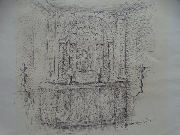 Bess Haddon Canright: Altar Scene
