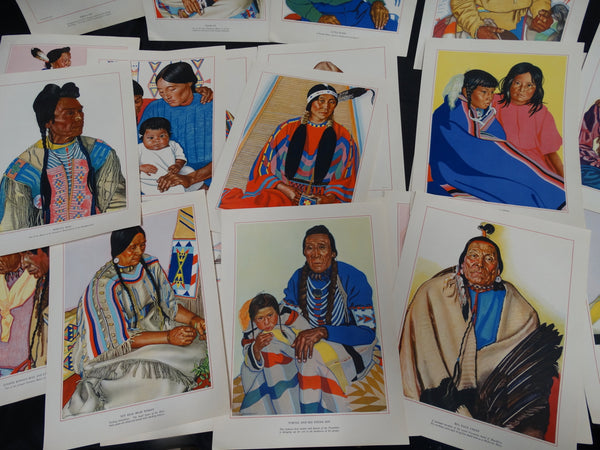 Winold Reiss - collection of Native American portraits (lithographs)