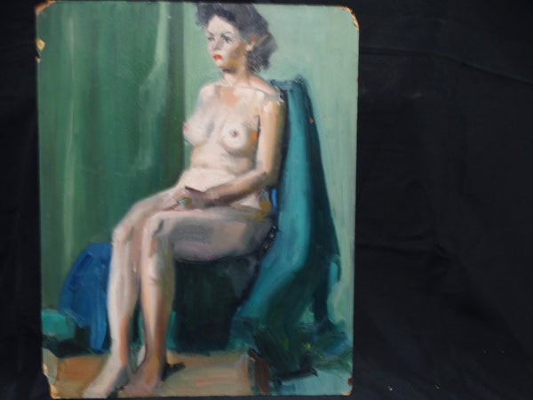 Albert J Londraville Seated Nude (with Buddha on the Back) 1950 P2149
