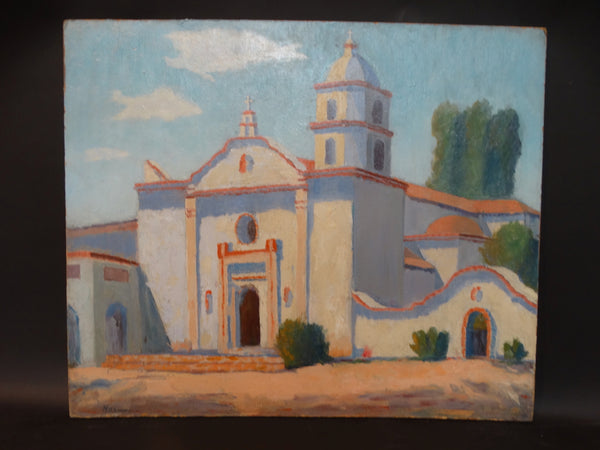 California Mission Painting