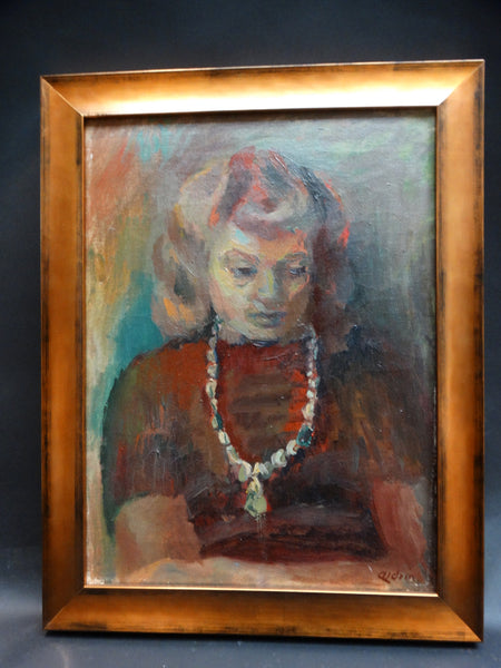 Anders Aldrin Portrait of a Girl with Shell Necklace 1943 P2186