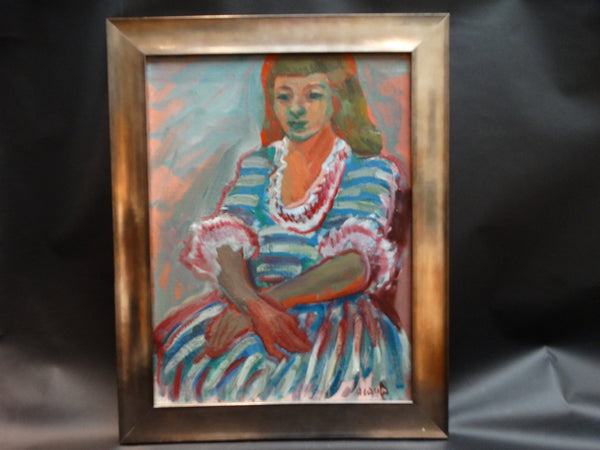 Anders Aldrin r of a Girl In A Striped Dress P2194