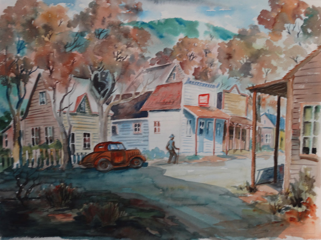 Will Frates: City Street Watercolor