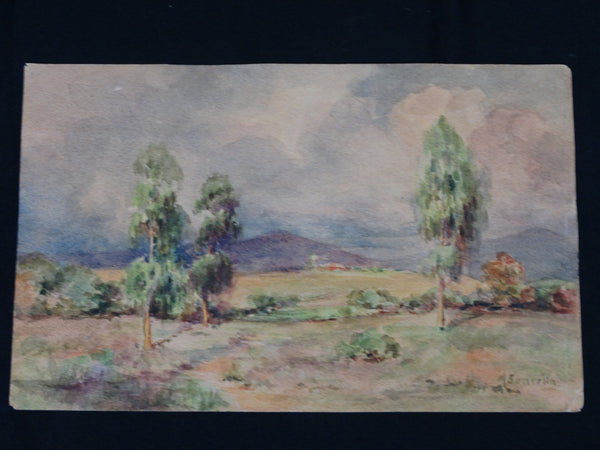 Mabel Sumerlin: Landscape Watercolor, Outside San Diego