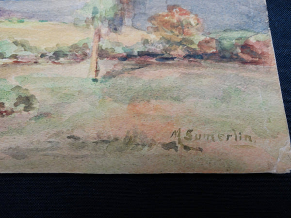 Mabel Sumerlin: Landscape Watercolor, Outside San Diego
