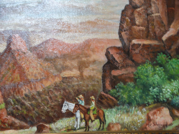 William E. Shepard: Cowboys at Rocks