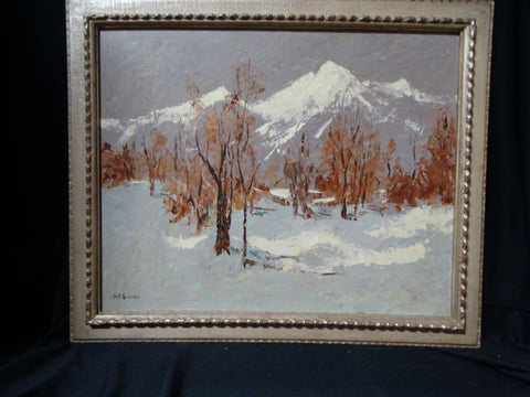 M.F. Godfrey: Snowy Mountains, Winter Trees