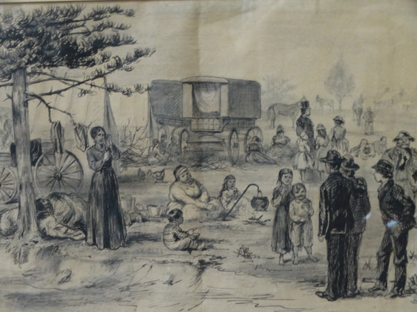 Gypsy Camp Drawing