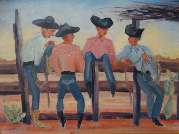 K. Martin: Cowboys on Fence