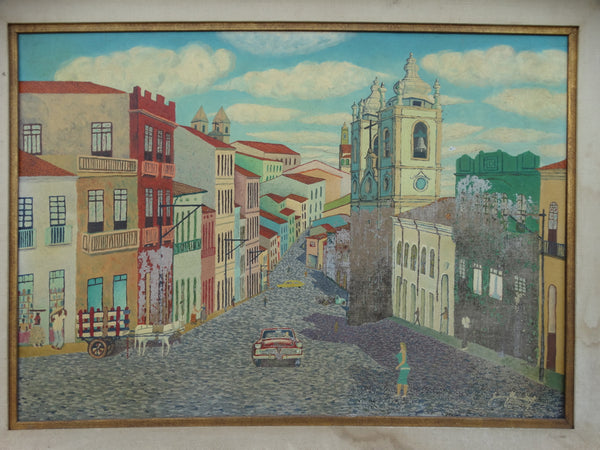 Painting: Streetscene, Mexico