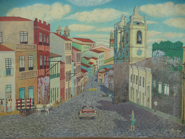 Painting: Streetscene, Mexico