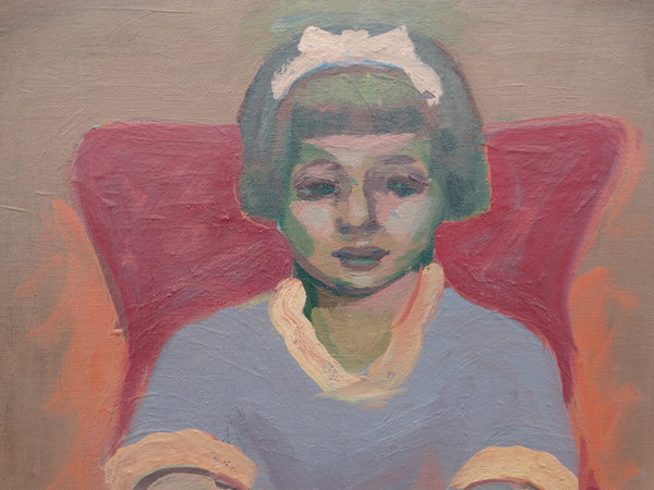 Anders Aldrin: Little Girl on Red Chair, 1939