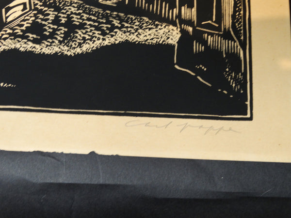 Carl Pappe Block Print of Taxco #2