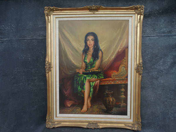 Salome - Oil on Canvas by Innocenzo Daraio 1970s