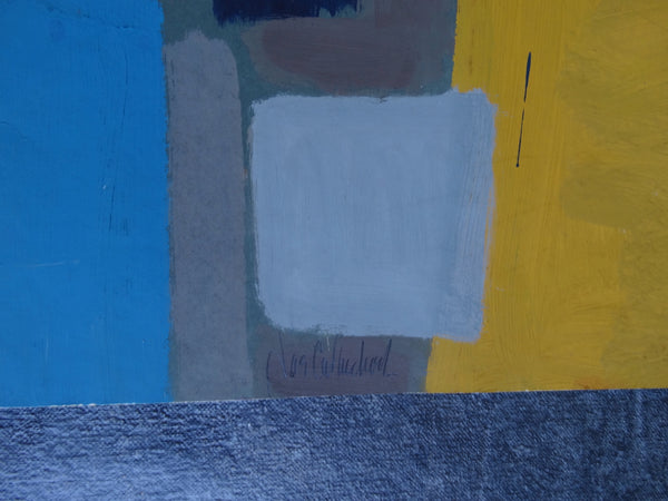 Jae Carmichael Abstract Acrylic on Paper 1960s P2608