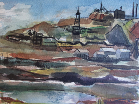 Jae Carmichael - Butte Montana - Watercolor 1951 P2610