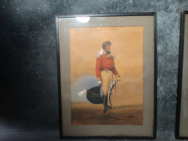 Denis Dighton (1792 - 1827) British Officer in Red Coat - Watercolor - P2639