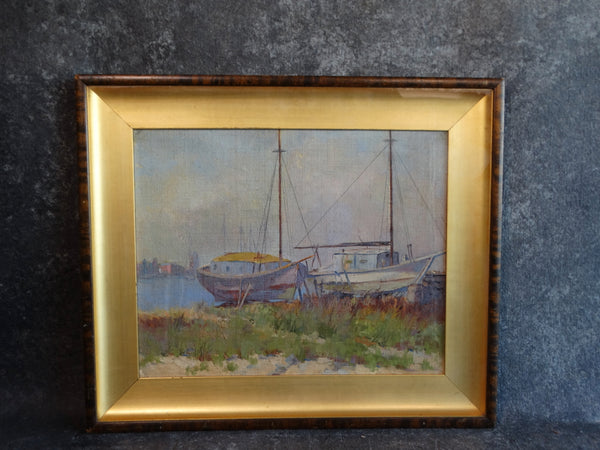 San Francisco Harbor - Oil on Board P2678