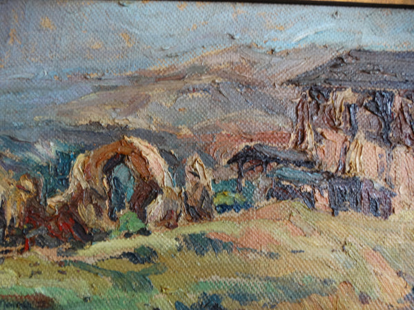 Ruins- Oil on Board 1930s P2709