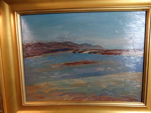 Anders Aldrin Bay View / Inlet Oil on Board 1943 P2731
