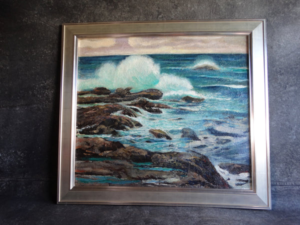 James Merriam - Seascape -  Oil on Canvas 1930s P2744