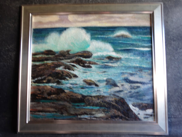 James Merriam - Seascape -  Oil on Canvas 1930s P2744