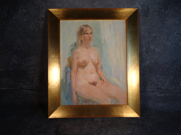 Albert J Londraville Seated Nude - Blonde Woman - 1960s P2831