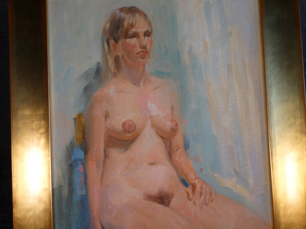 Albert J Londraville Seated Nude - Blonde Woman - 1960s P2831