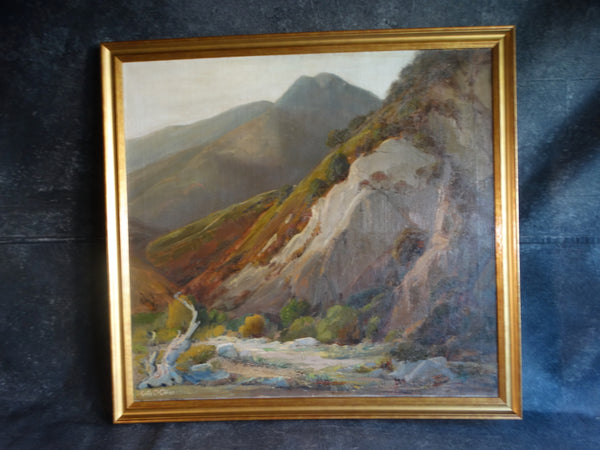 Edith Maude Miller 1889-1964- Tujunga Canyon - Oil on Canvas 1930s P2840