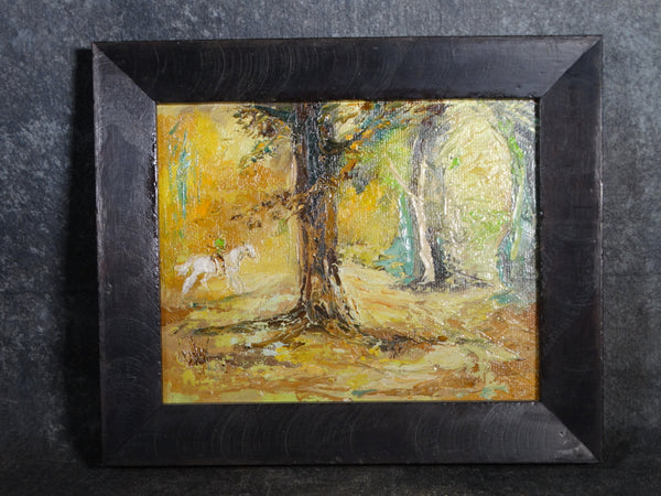 Mary Anna Lehman - Enchanted Forest - circa 1950s Oil on Board P2850