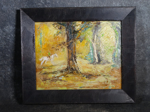 Mary Anna Lehman - Enchanted Forest - circa 1950s Oil on Board P2850