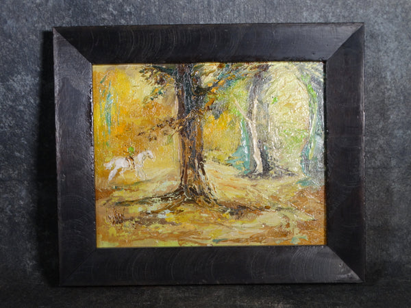 Mary Anna Lehman - Enchanted Forest - circa 1950s Oil on Board P2850