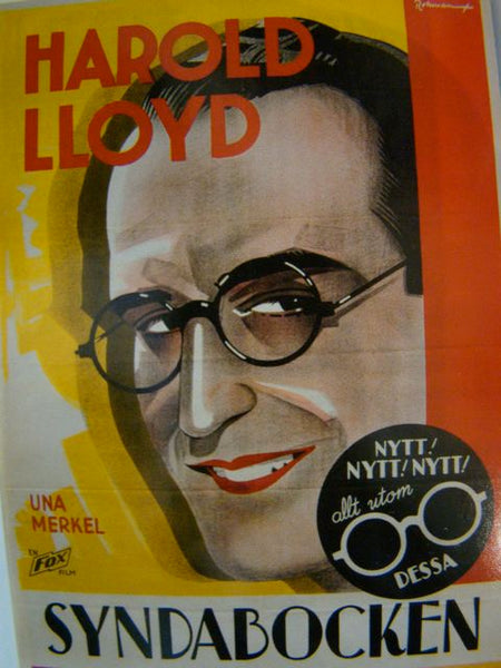 Movie Poster THE CAT'S PAW Harold Lloyd 1934