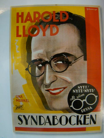 Movie Poster THE CAT'S PAW Harold Lloyd 1934