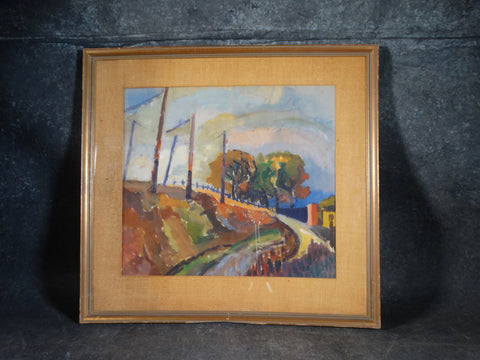 California Regionalist Landscape - Watercolor  c 1940s P2872