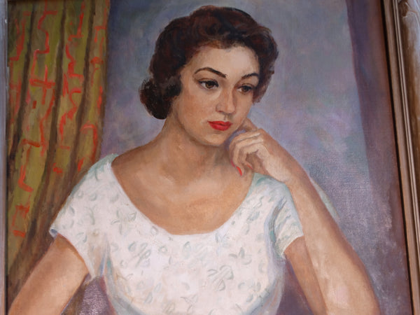 Anna Katharine Skeele 1896-1963) Portrait of a Young Woman c 1950s P2918