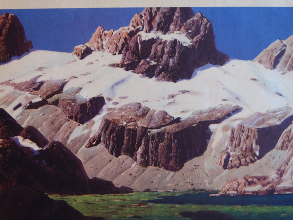 Conrad Buff Color Litho 1951 - Mountains and Snow in Summer P2929