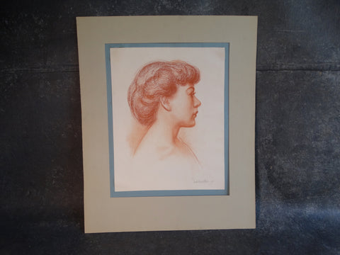 David Hendrickson - Portrait of a Woman - Drawing 1949 P2950