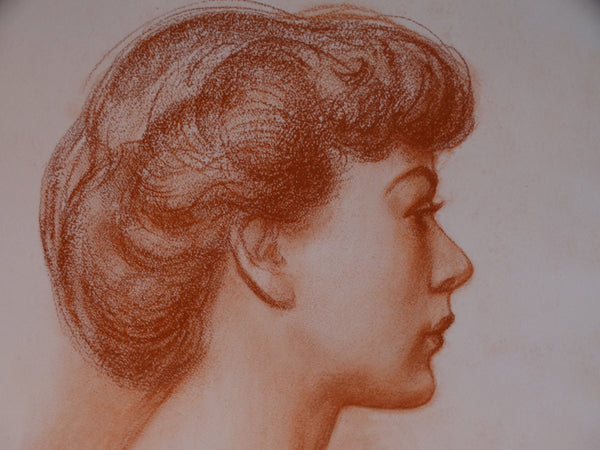 David Hendrickson - Portrait of a Woman - Drawing 1949 P2950