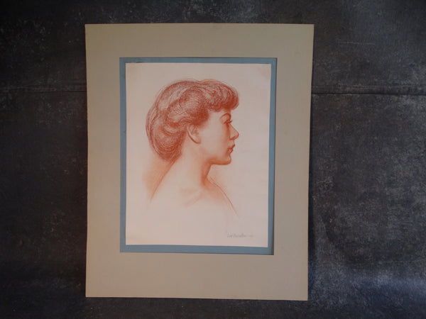 David Hendrickson - Portrait of a Woman - Drawing 1949 P2950