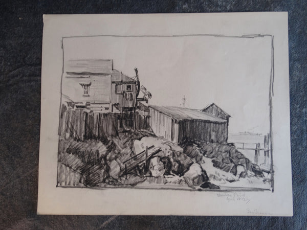 David Hendrickson - Hunter's Point San Francisco - Drawing P2958