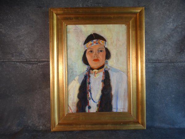 Dorothy Bernays Stauher - Portrait of a young Woman in Native American Dress 1933 P3005