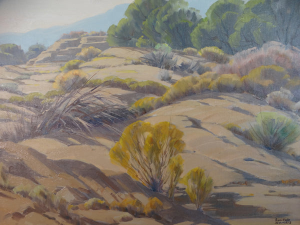 Sam Hyde Harris Desert Scene circa 1930 Oil on Canvas P3008