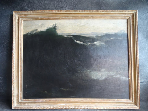 Hermann Richter - Seascape - The Black Wave - Oil on Canvas P3034