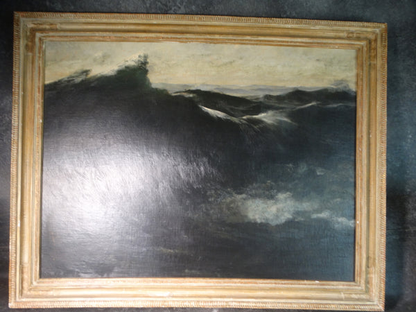 Hermann Richter - Seascape - The Black Wave - Oil on Canvas P3034