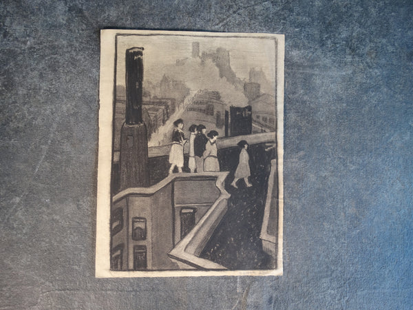 Annita Delano - Girls on a New York Tenement Roof 1922 P3041